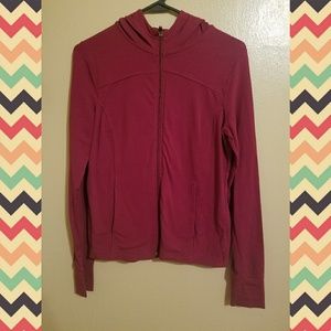 Thin zippered pocket hoodie sweater